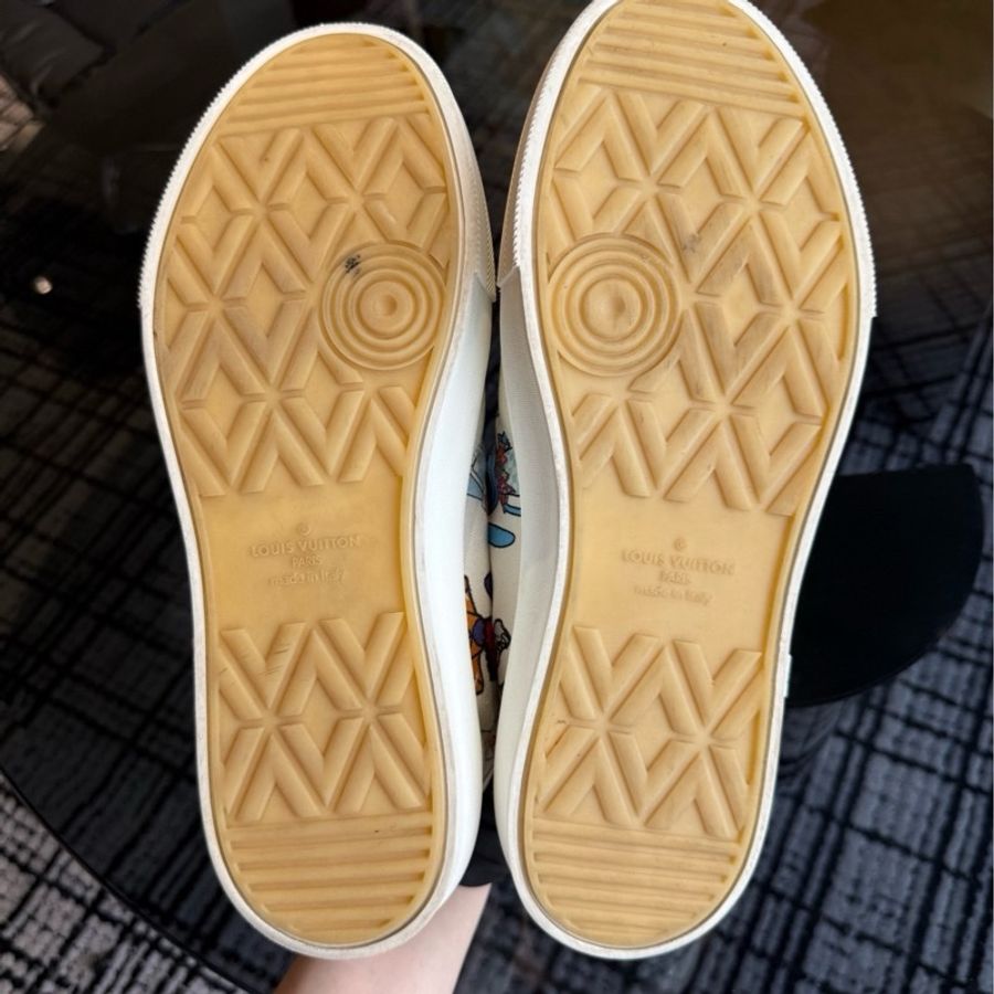 路易威登 LV 白色玩偶 秀款低幫鞋 97新 US9.5碼-5