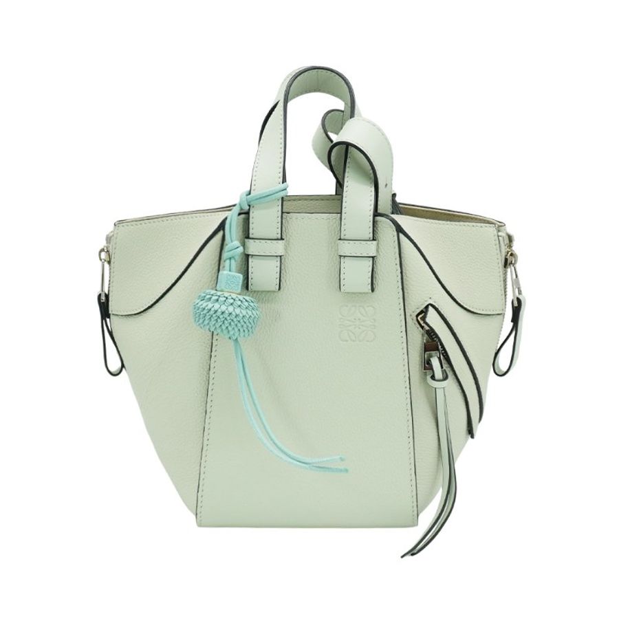 Loewe 展示品 Hammock 柔軟粒面小牛皮吊床包(氣泡綠)-1