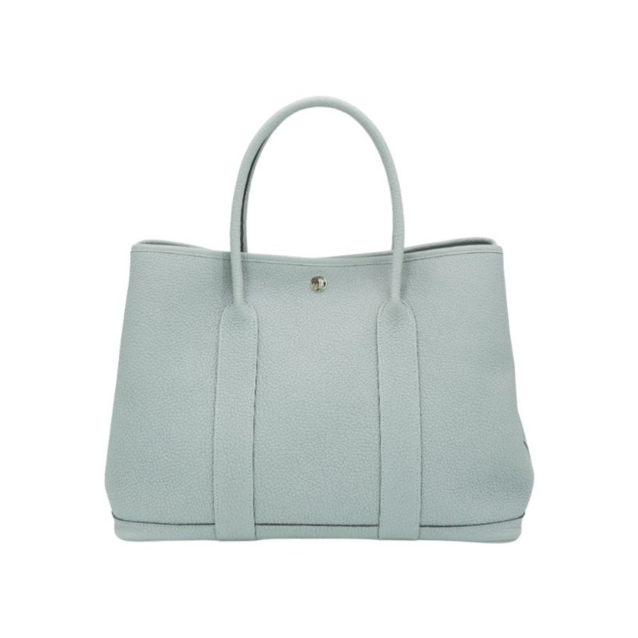 Herme Garden Party Togo牛皮銀釦手提包-36cm(P0木偶灰)-0