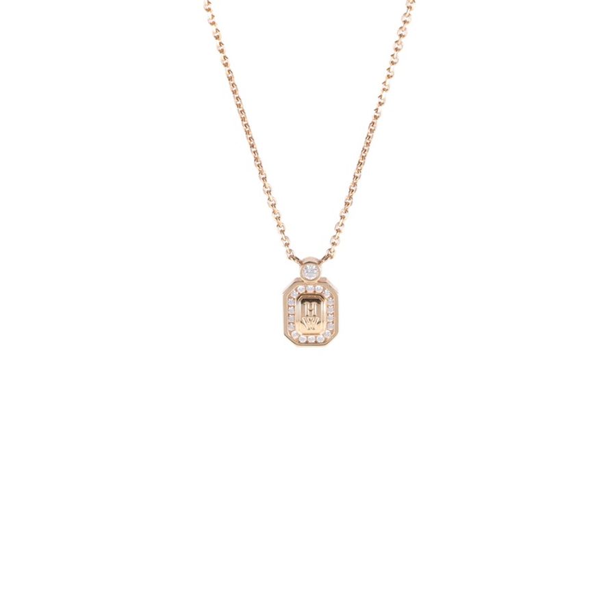 HARRY WINSTON 18K玫瑰金香水瓶項鏈小號-0