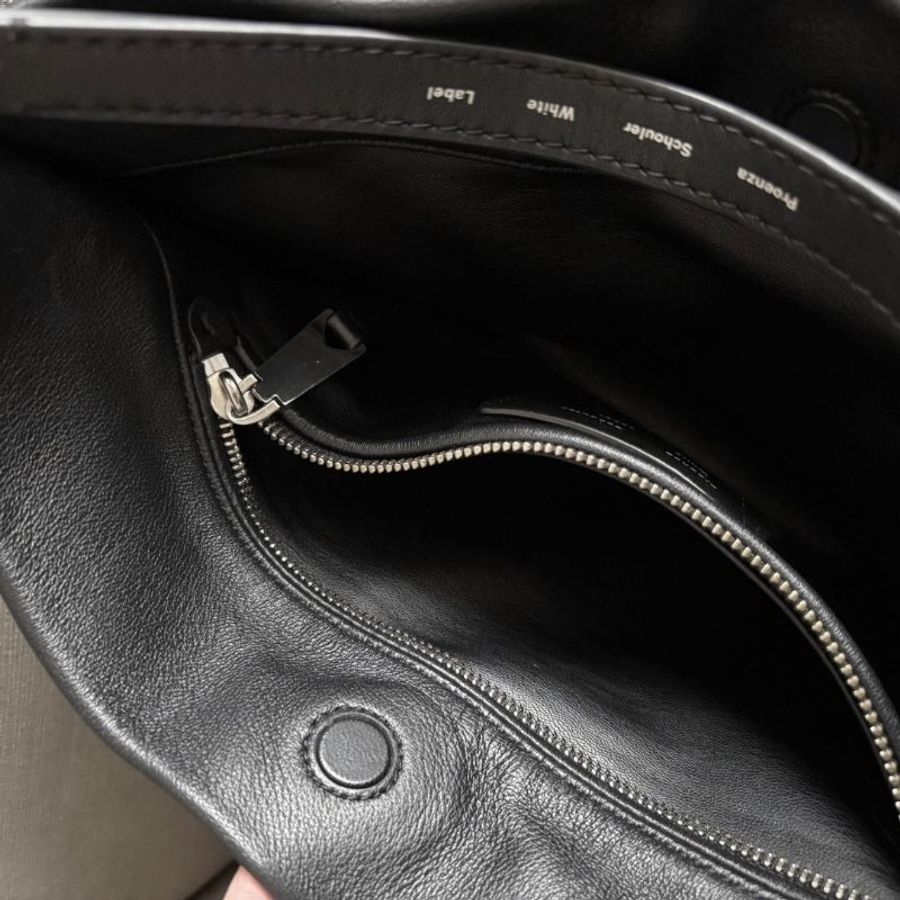 【 Proenza Schouler 】minetta bag_肩包/腋下包/手提包/真皮包/牛皮包_Black(黑)-7