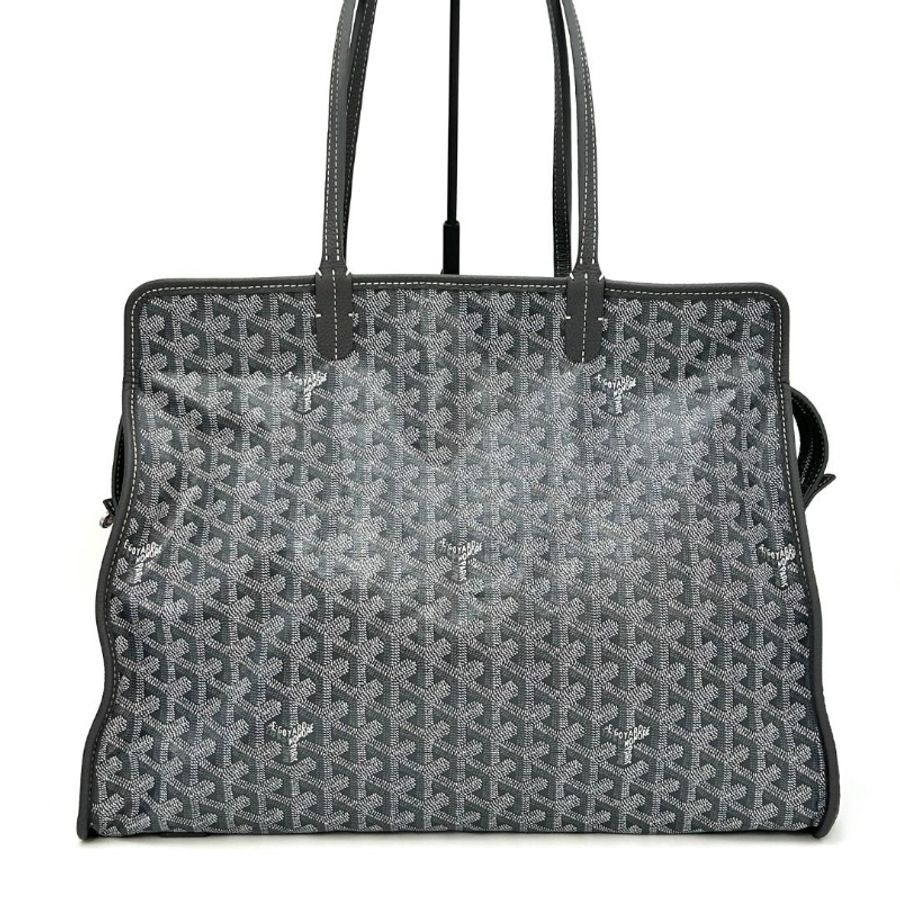 GOYARD hardy灰色Y字滿印子母托特包 40*30*17  9新 配件塵袋墊板-6