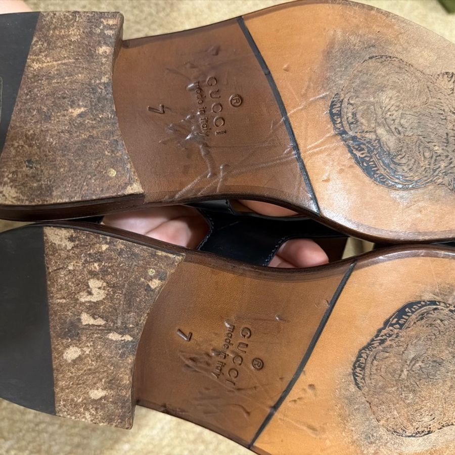 Gucci vintage horsebit sandal made in Italy-9