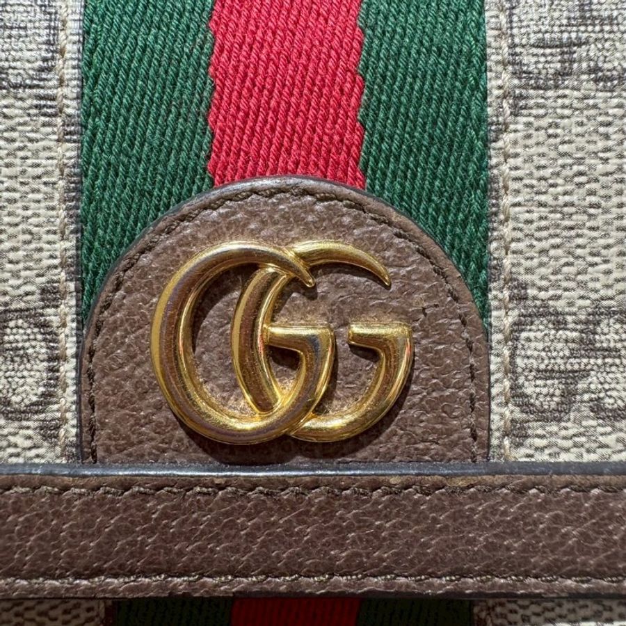 GUCCI  Ophidia GG 帆布長夾-5