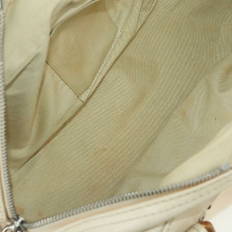 【日本直送】Chloe Paddington 手提包 皮革 白色 銀色 正品 178520V-10