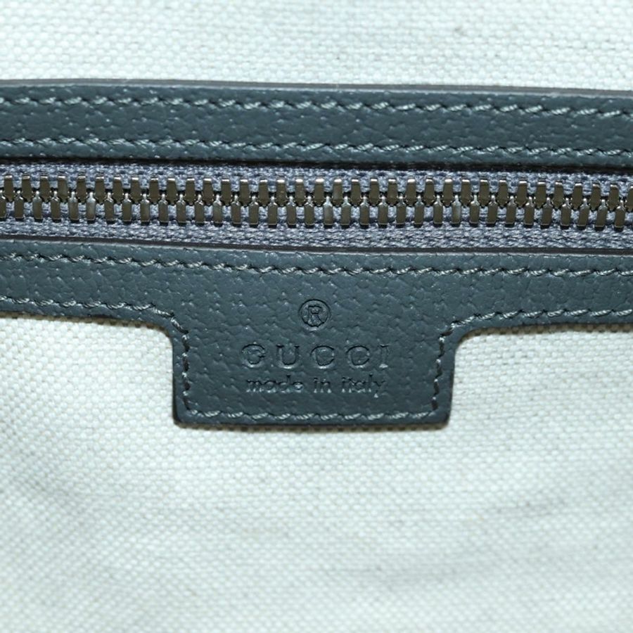 【日本直送】GUCCI GG Supreme Ophidia 波士頓包 PVC 灰銀色 724612 Auth mr2423M-23