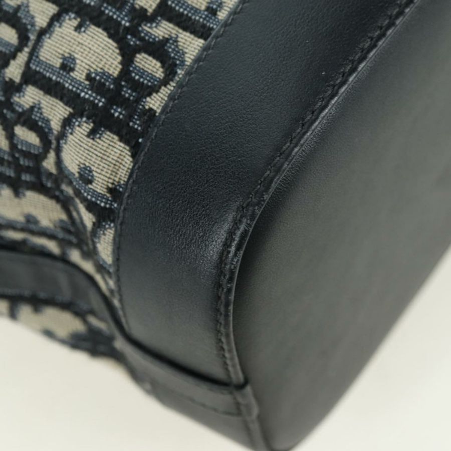 【日本直送】Christian Dior Trotter帆布鏈條單肩包 海軍藍 金色 正品 179181V-16