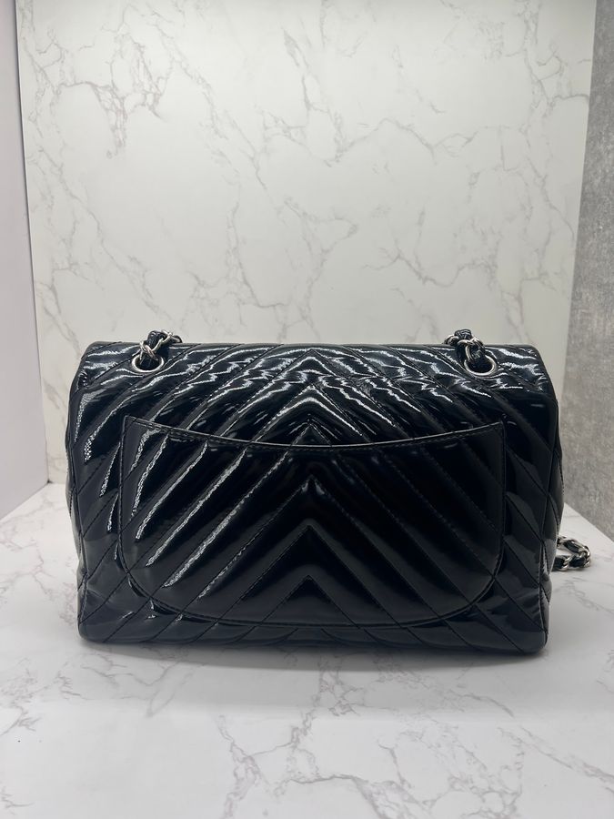 香緹國際精品 CHANEL 漆皮 Jumbo CF 鏈帶肩背包 1002-9