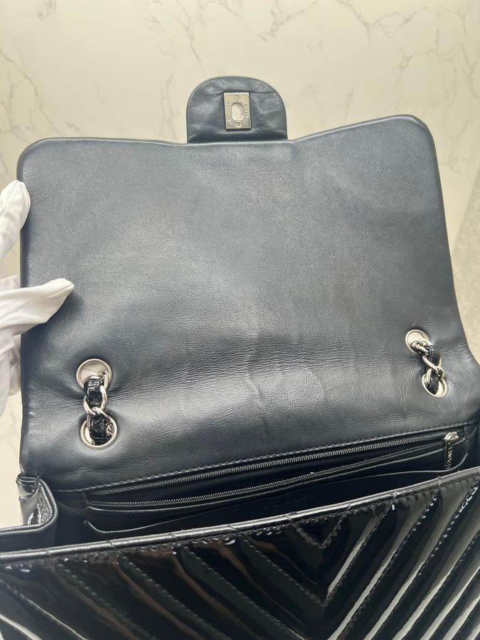 香緹國際精品 CHANEL 漆皮 Jumbo CF 鏈帶肩背包 1002-11
