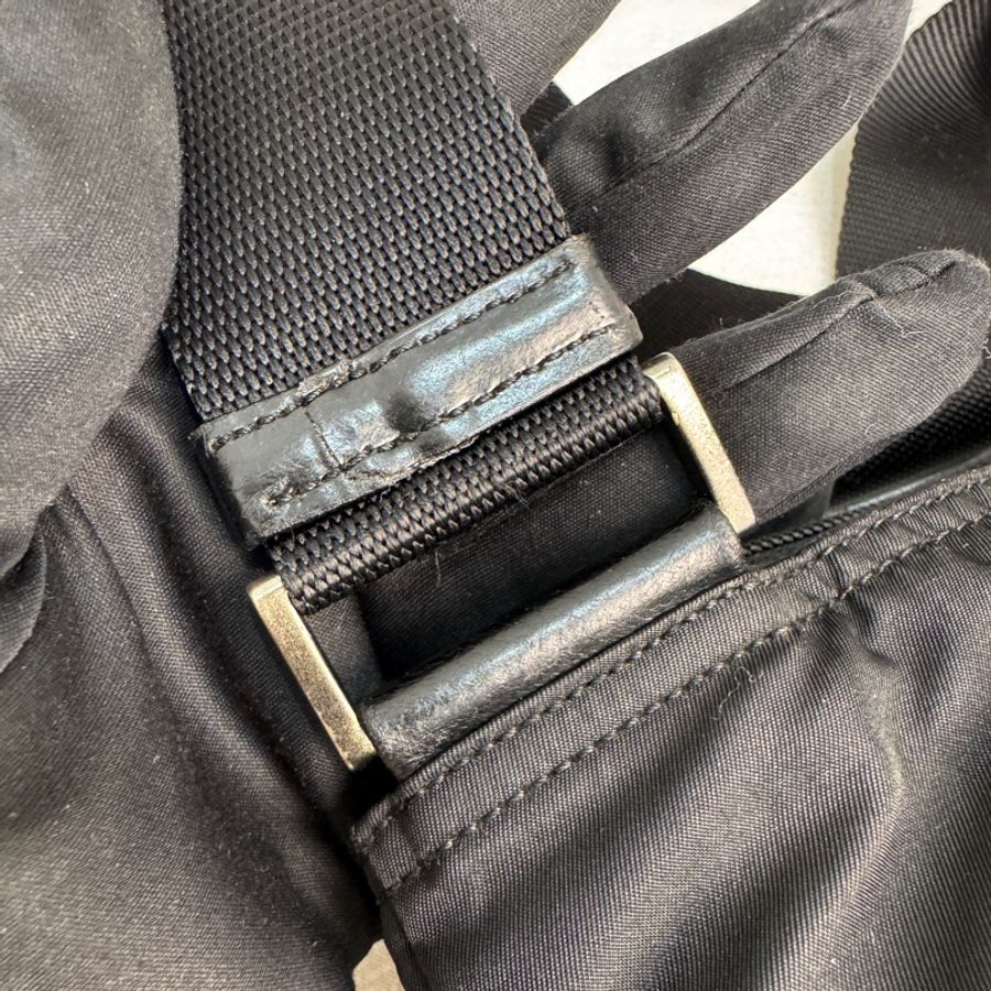 【赫蒂國際精品】Prada 普拉達 黑色尼龍斜背包 vintage-14