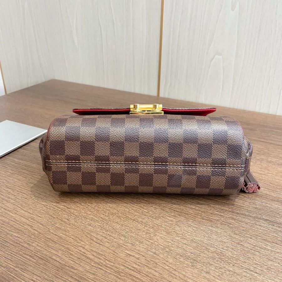 路易威登/Louis Vuitton 棕棋盤格 流蘇郵差包-8