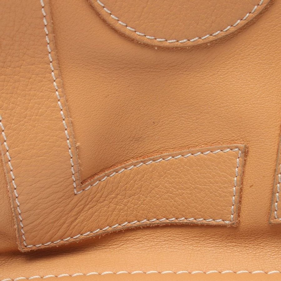 LOEWE Anagram 購物手提包，棕色皮革，二手女款-11