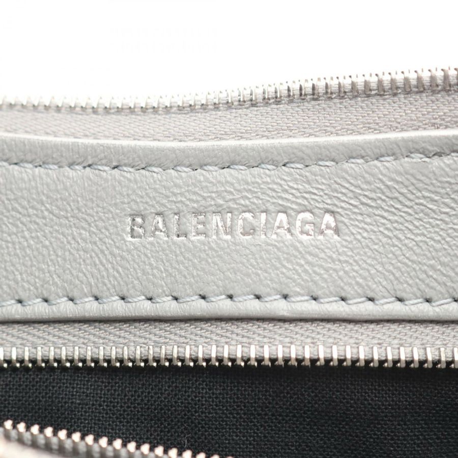 BALENCIAGA Mary Kate 斜背包 7717332AAKE 皮革 銀色 二手 女士-3