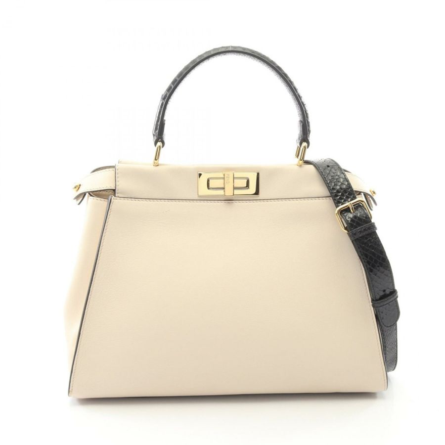 FENDI Peekaboo Regular Guz Monster Eye 2WAY 手提包 8BN290-A0VI 異國皮革-0