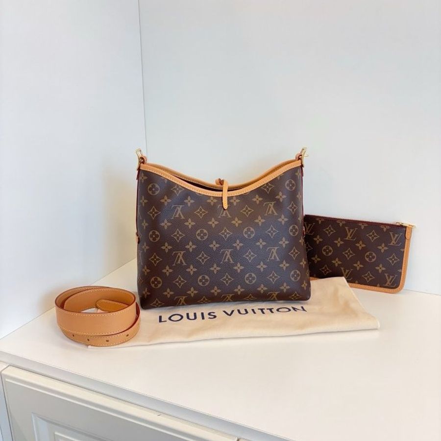 閒置新 路易威登/Louis Vuitton 老花Carryall小號肩背包  芯片款-1