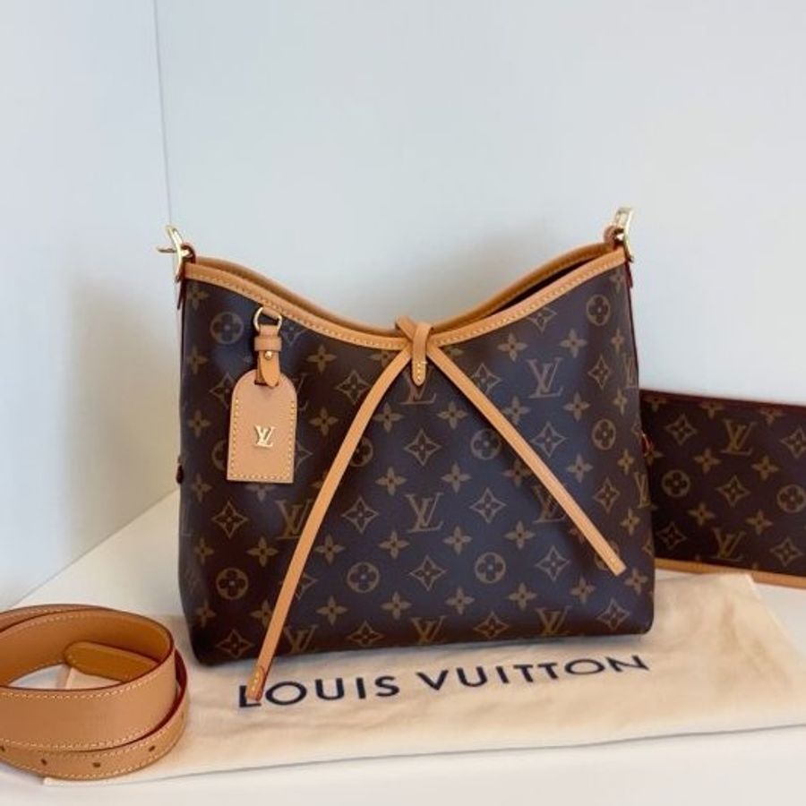 閒置新 路易威登/Louis Vuitton 老花Carryall小號肩背包  芯片款-6