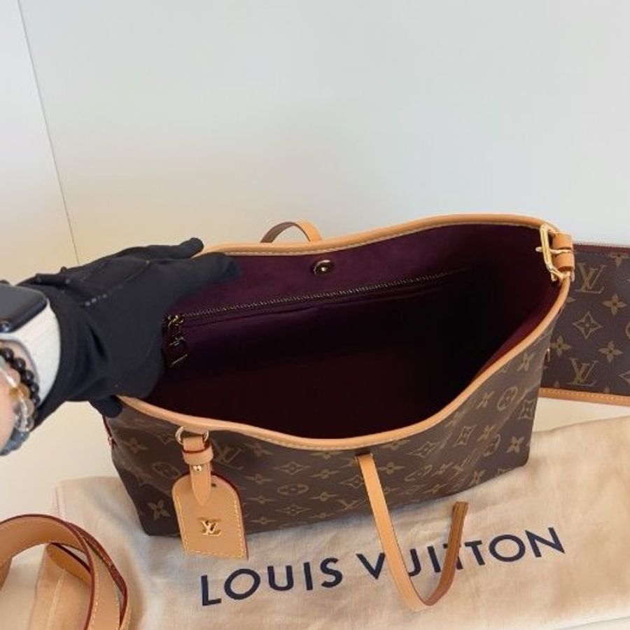 閒置新 路易威登/Louis Vuitton 老花Carryall小號肩背包  芯片款-9