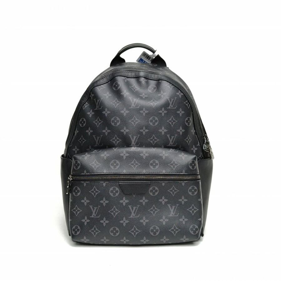 LOUIS VUITTON Discovery雙肩包小號29老花PVC晶片肩背包-0