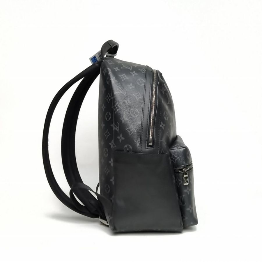 LOUIS VUITTON Discovery雙肩包小號29老花PVC晶片肩背包-3