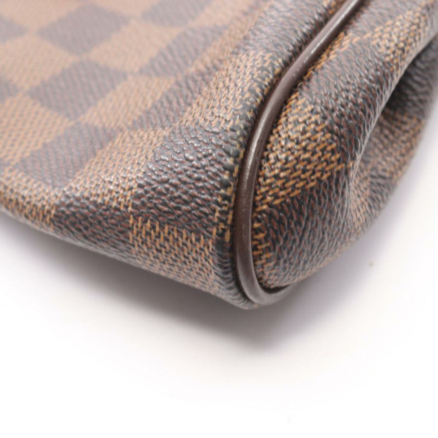 LOUIS VUITTON Eva 單肩手提包 N55213 Damier 帆布皮革 棕色 Ebene 二手-6