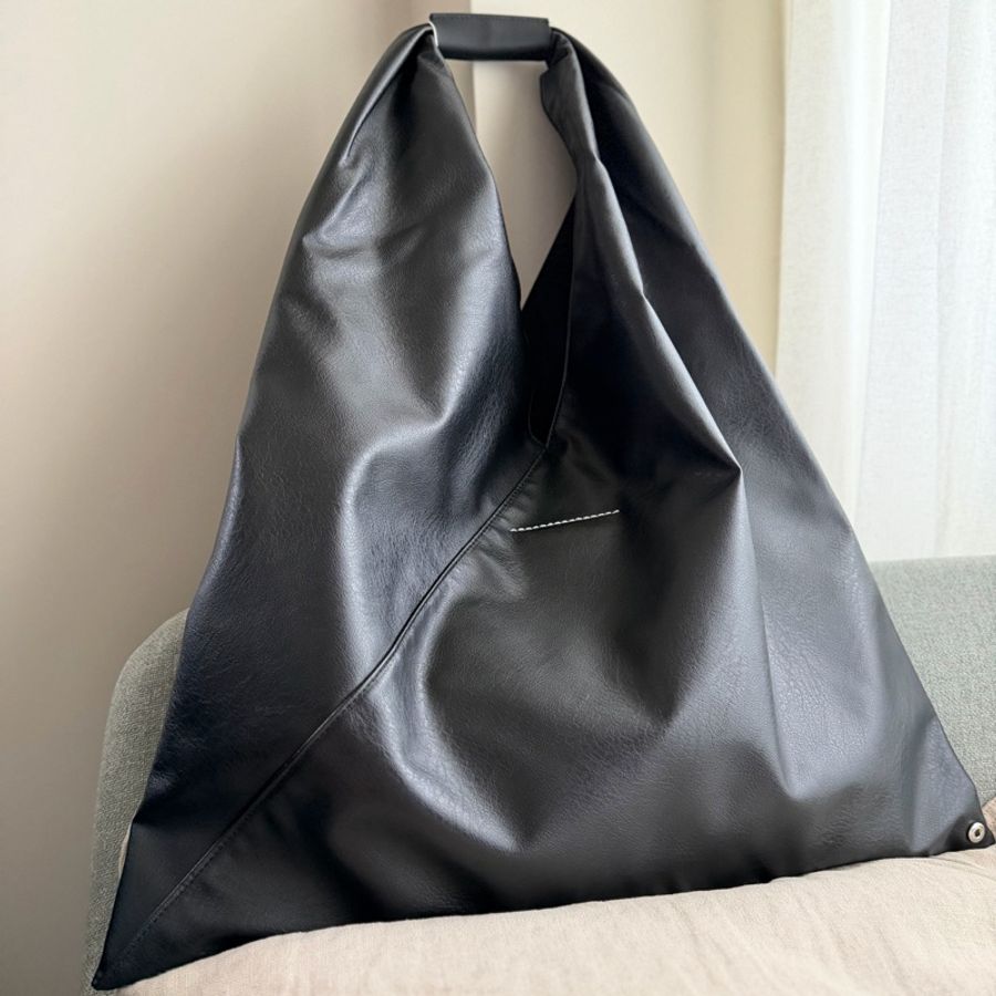 MM6 Maison Margiela 🌫️Japanese bag 經典三角包 Medium 皮革紋-4
