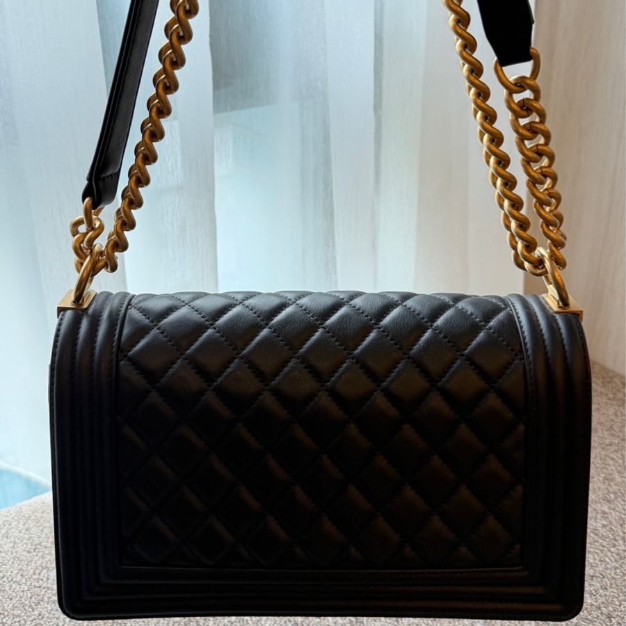 Chanel Chanel Boy 黑金｜經典熱門款-4