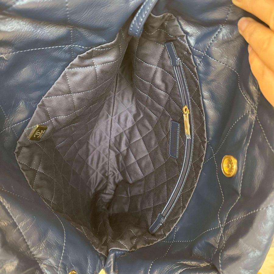 閒置新💛CHANEL香奈兒 新款芯片 24s 22Bag 垃圾袋小號托特包Tote包購物袋子母包 單肩包 金扣❤️正品保障-8