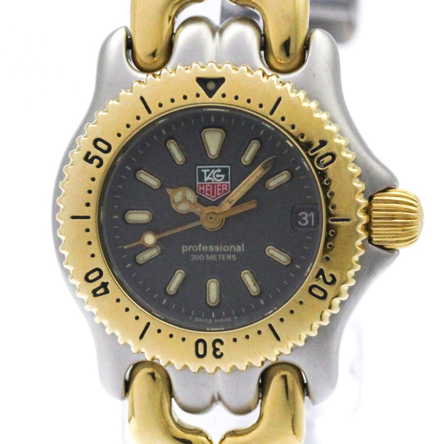 TAG HEUER Sel Professional 200公尺鍍金鋼女錶 S95.208 拋光-0