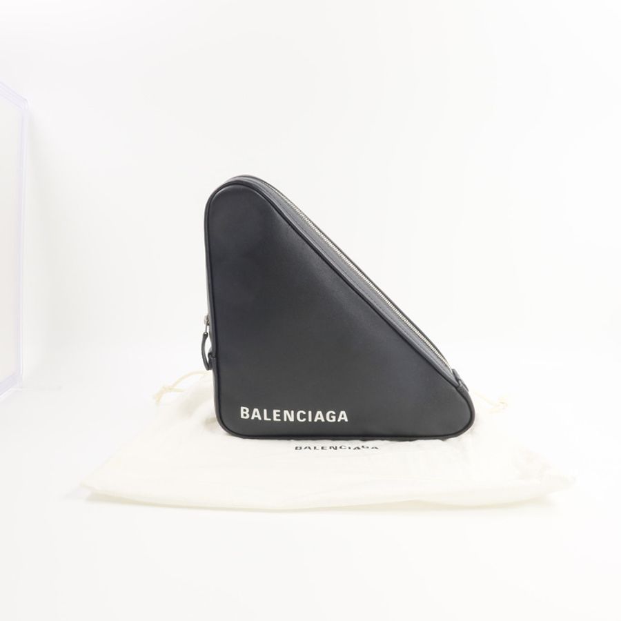 BALENCIAGA 牛皮皮革Triangle Clutch手拿包-14