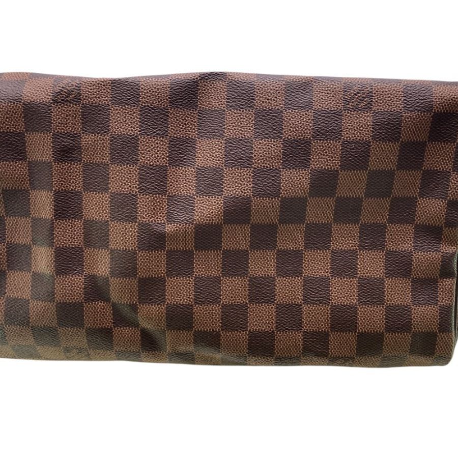 LOUIS VUITTON 路易威登 SPEEDY 30 深棕色 PVC帆布 金釦-8