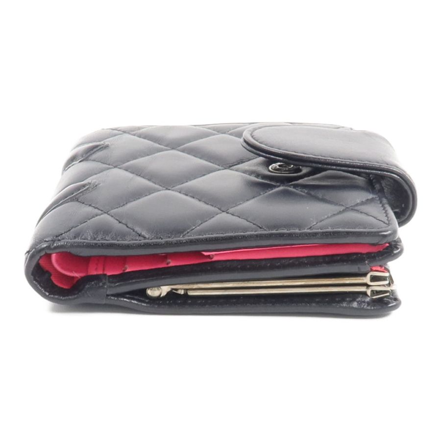 CHANEL 牛皮皮革Cambon Compact Wallet-5
