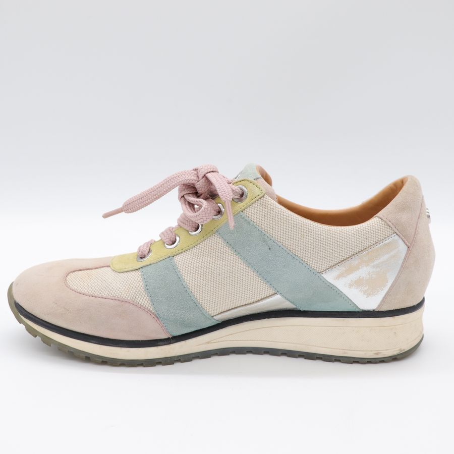 Longchamp 瓏驤 拚色彩色布鞋-8