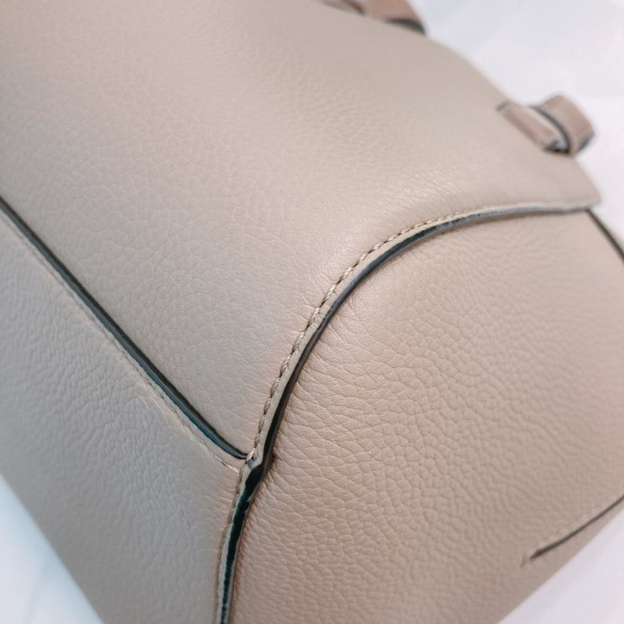 MS0699 Loewe 羅意威手提包 牛皮沙色 金扣 Natural Leather Hammock Nugget Bag Calfskin Sand x GHW-10