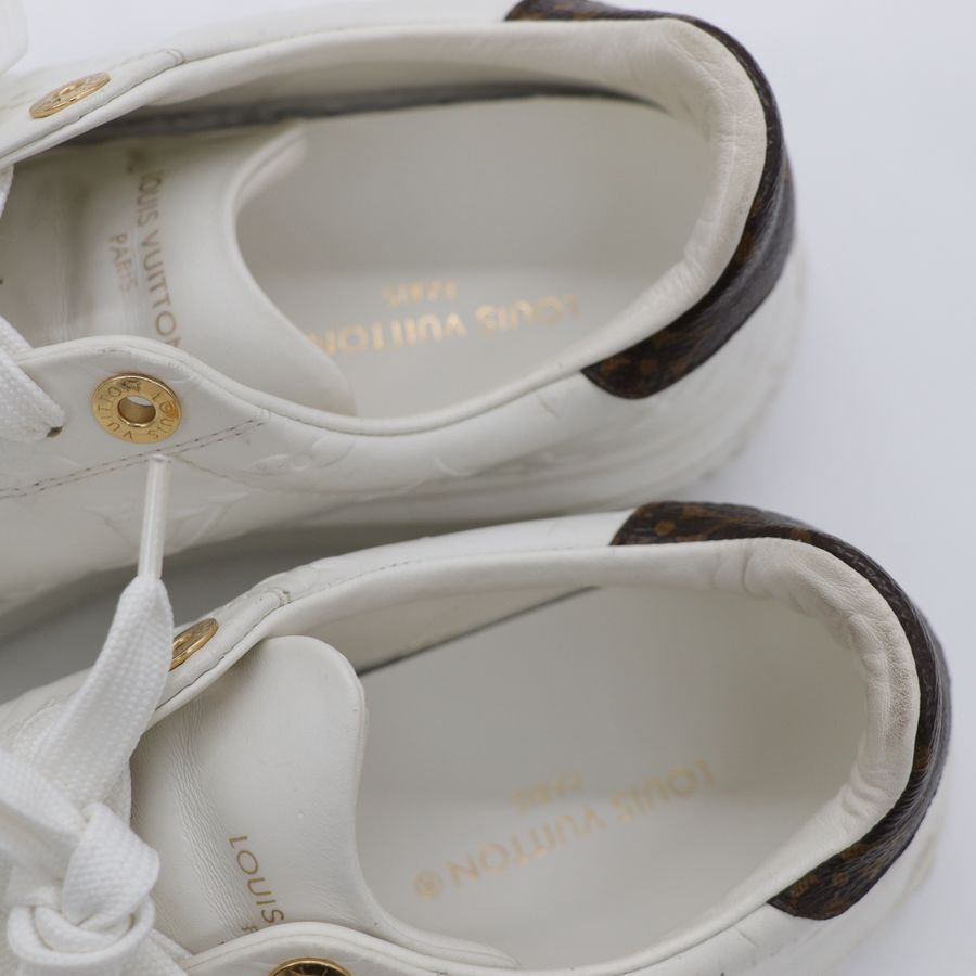 Louis Vuitton路易威登  logo 白色休閒鞋 小白鞋 EU37.5-11