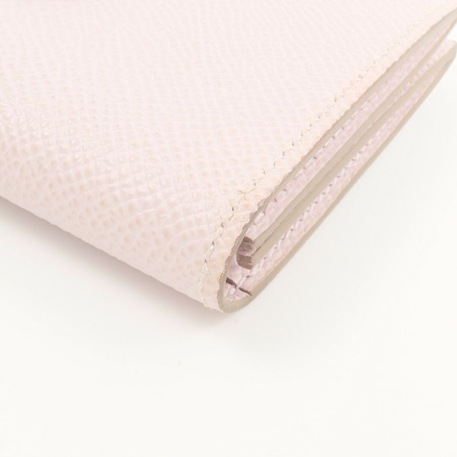 HERMES Epsom皮革Bearn Compact錢包Mauve Pale-10