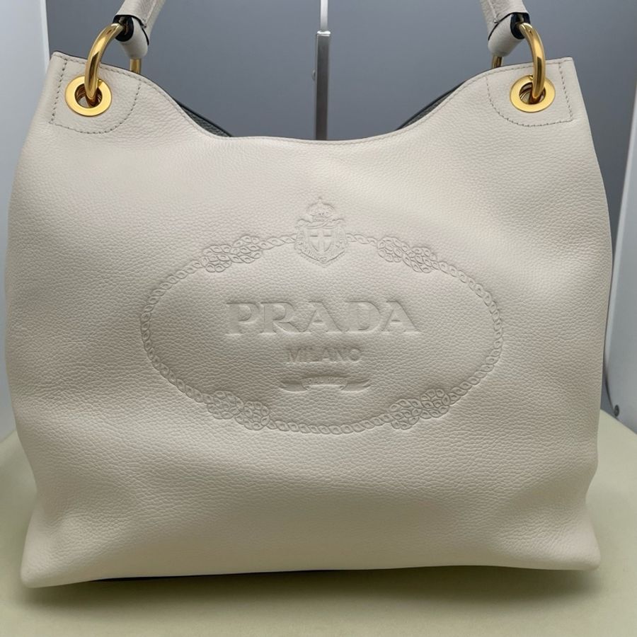 99新PRADA/普拉達 金色硬件手提包 芯片款 尺寸：33×30×13cm 附件：塵袋-1