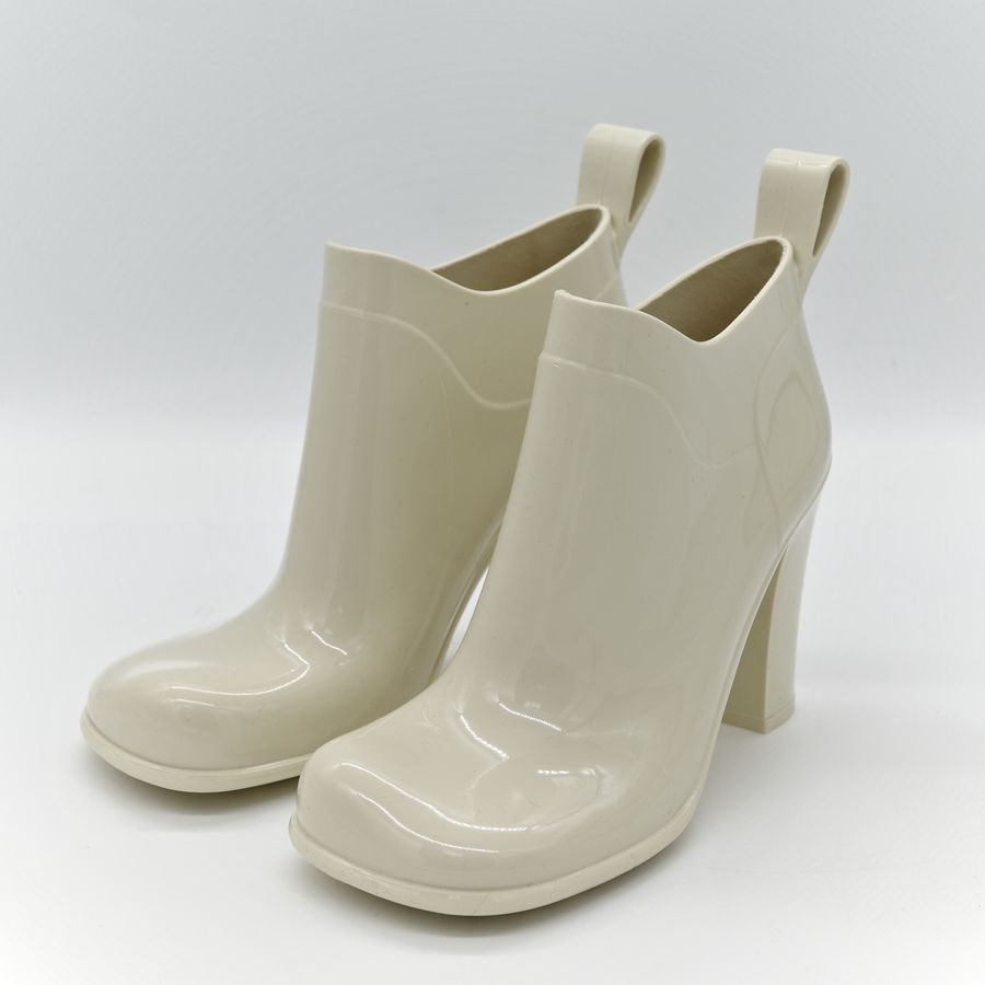 Bottega Veneta 寶緹嘉 橡膠短筒 高跟 雨鞋-1