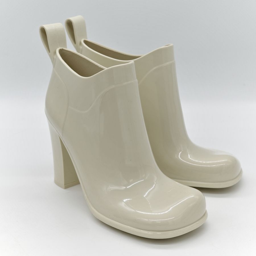 Bottega Veneta 寶緹嘉 橡膠短筒 高跟 雨鞋-3