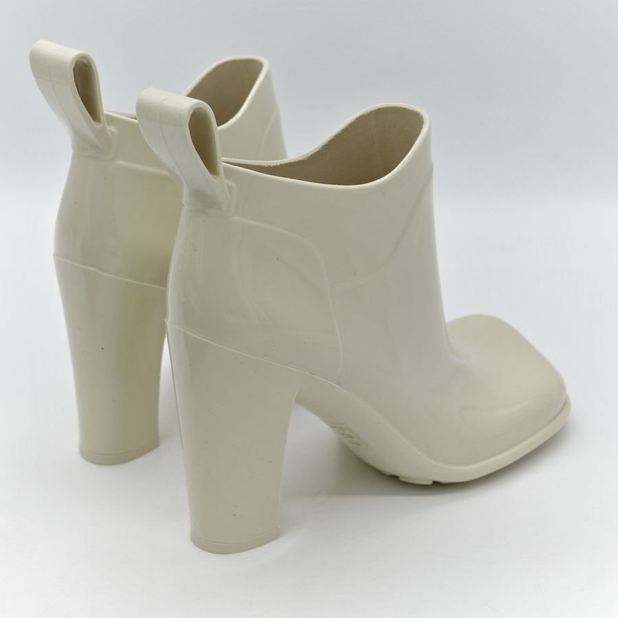 Bottega Veneta 寶緹嘉 橡膠短筒 高跟 雨鞋-5