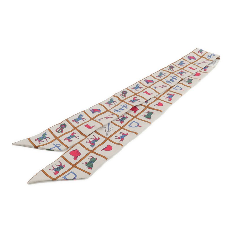 HERMES 絲質Twilly絲巾-1