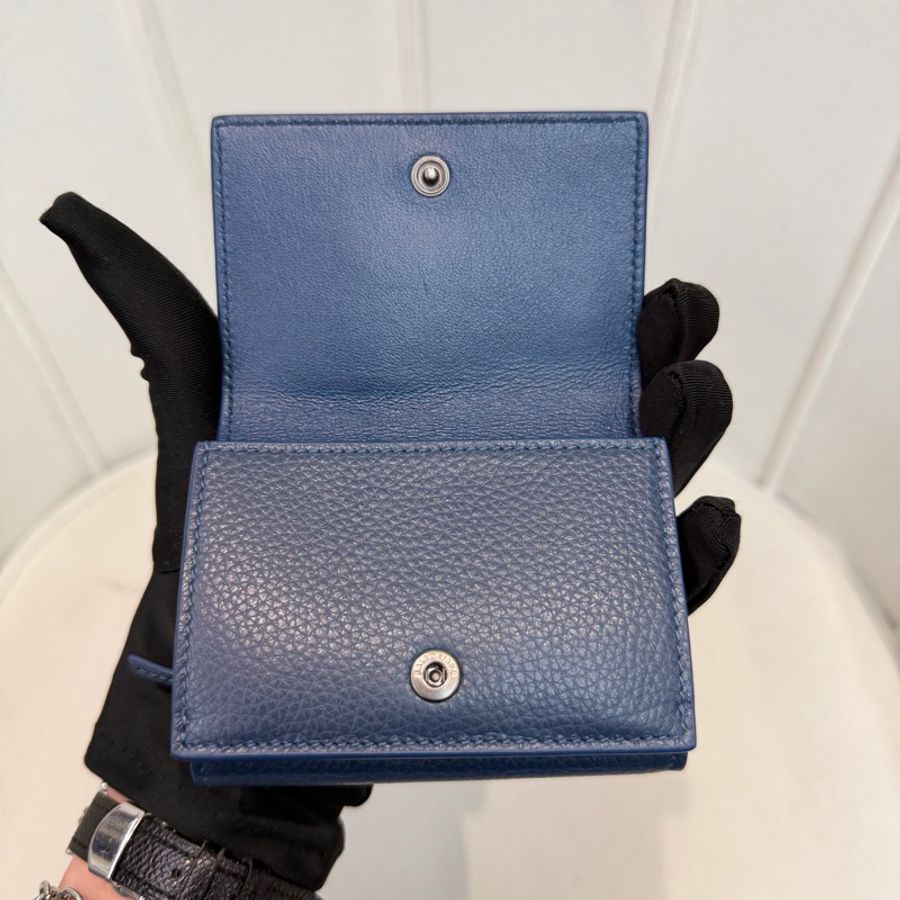 Balenciaga Neo Classic Petrol Blue 三折短夾 XC506-10