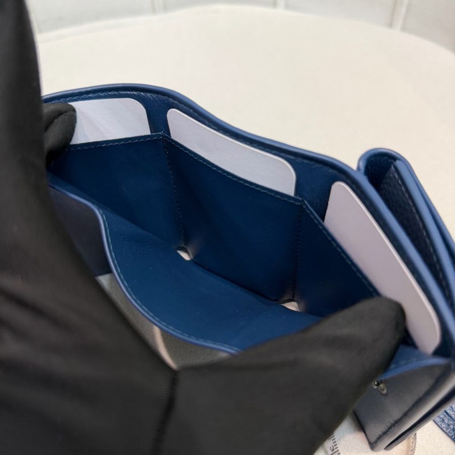 Balenciaga Neo Classic Petrol Blue 三折短夾 XC506-14