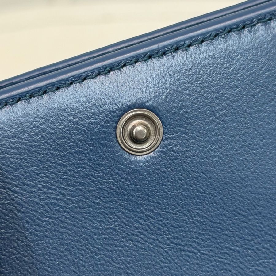 Balenciaga Neo Classic Petrol Blue 三折短夾 XC506-18