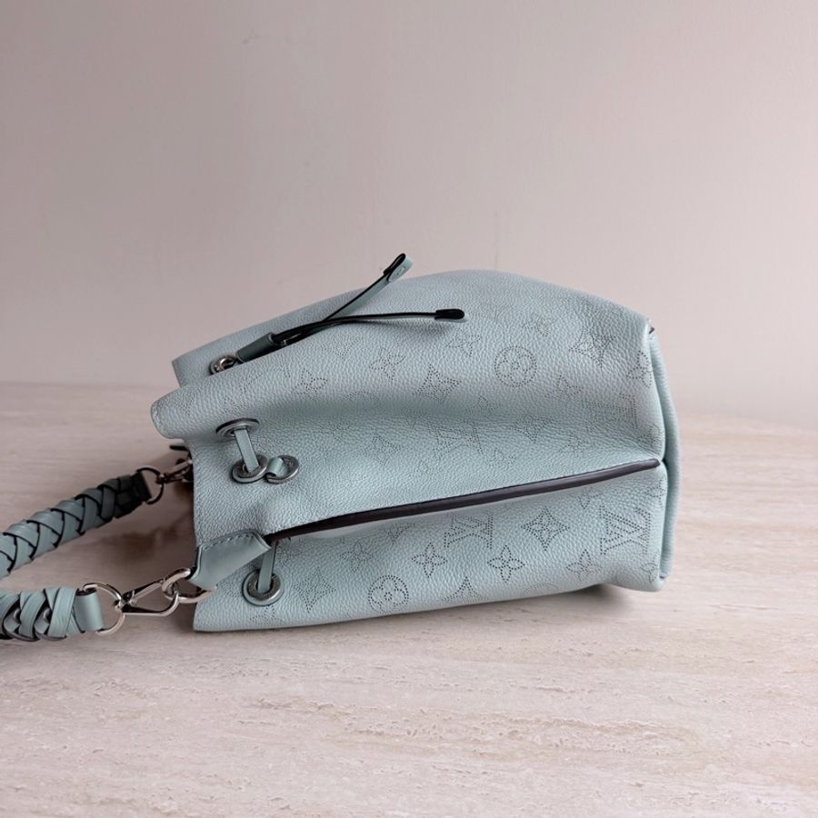 Louis Vuitton 路易威登淺藍色Muria水桶包 芯片款 底長25-3