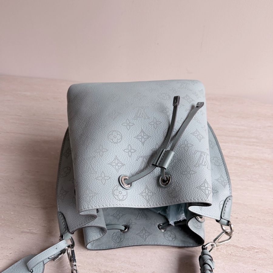 Louis Vuitton 路易威登淺藍色Muria水桶包 芯片款 底長25-4