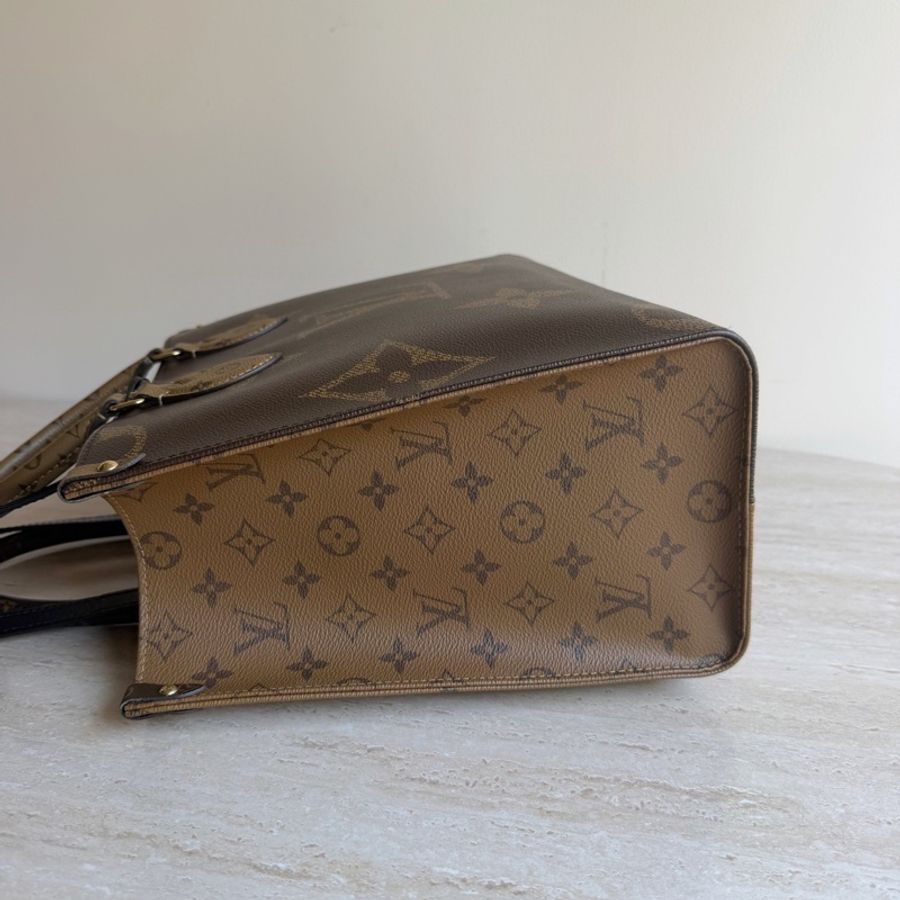 Louis Vuitton路易威登Onthego中號老花托特包+芯片 底長35cm-2