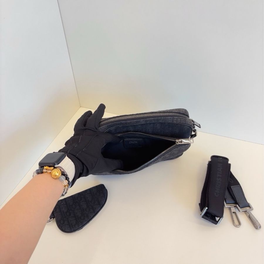 ✨Dior saddle 郵差包 三合一 98新 黑色很少見🖤-8