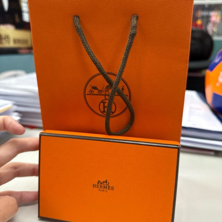 hermes calvi duo卡夾/零錢收納袋/全新-4