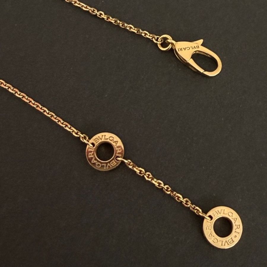 寶格麗Bvlgari DIVAS’DREAM系列 白貝母小號玫瑰金扇子項鍊 保卡盒子在 正常佩戴痕跡-5