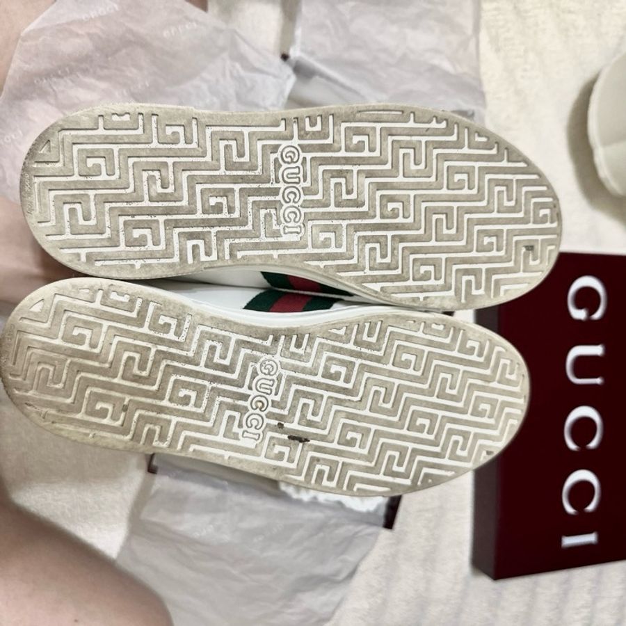 古馳 Gucci Ace系列飾織帶 女士運動鞋-10